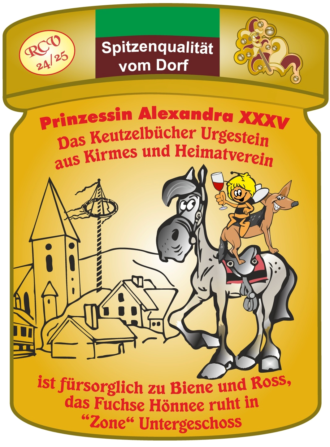Bild von  & Alexandra XXXV Das Keutzelbücher Urgestein von Kirmes und Heimatverein ist fürsorglich zu Biene und Ross, das Fuchse Hönnee ruht in Zone Untergeschoss!