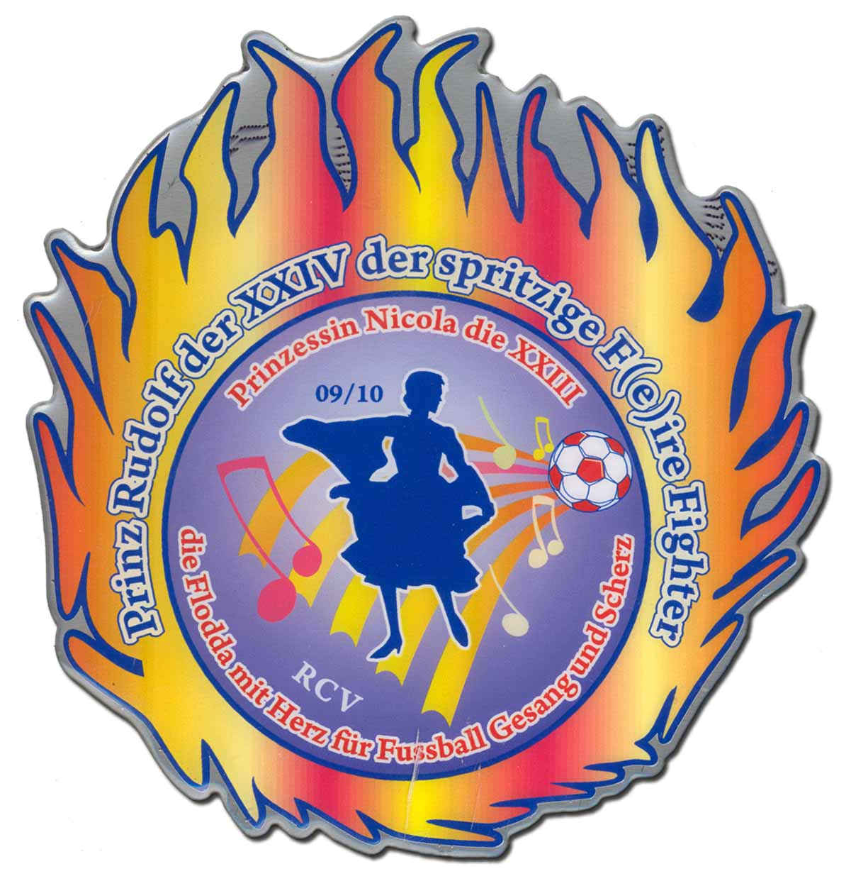 Bild von Rudolf, der XXIV, der spritzige F(e)ire Fighter & Nicola, die XXIII, die Flodda mit Herz für Fussball, Gesang und Scherz